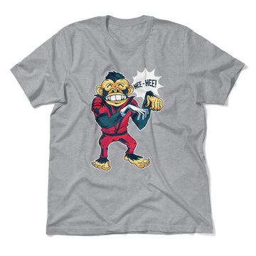 Dancing Monkey Jackson Men/Unisex T-Shirt in Athletic Heather color